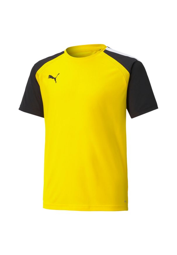 Koszulka dziecięca Puma Team Pacer. Kolor: żółty, czarny, wielokolorowy, pomarańczowy. Sport: piłka nożna