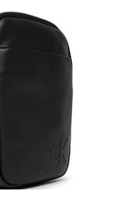 Calvin Klein Saszetka Bold Ck Slim Reporter LV04D3279G Czarny. Kolor: czarny. Materiał: skóra #4