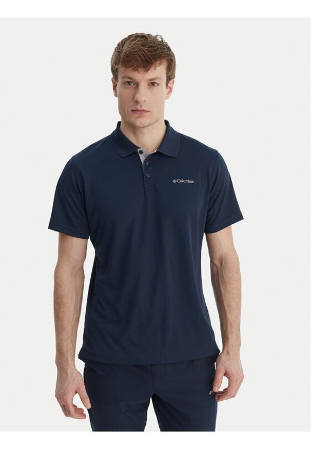 columbia - Columbia Polo Utilizer™ 1772051 Granatowy Regular Fit. Typ kołnierza: polo. Kolor: niebieski. Materiał: syntetyk