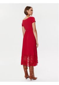 Guess Sukienka codzienna Tiana W3BK68 WE6D2 Czerwony Regular Fit. Okazja: na co dzień. Kolor: czerwony. Materiał: syntetyk. Typ sukienki: proste. Styl: casual #3