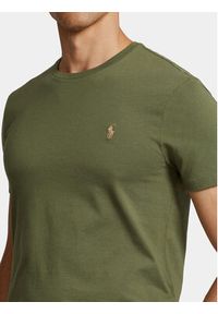Polo Ralph Lauren T-Shirt 710671438341 Zielony Custom Slim Fit. Typ kołnierza: polo. Kolor: zielony. Materiał: bawełna #4