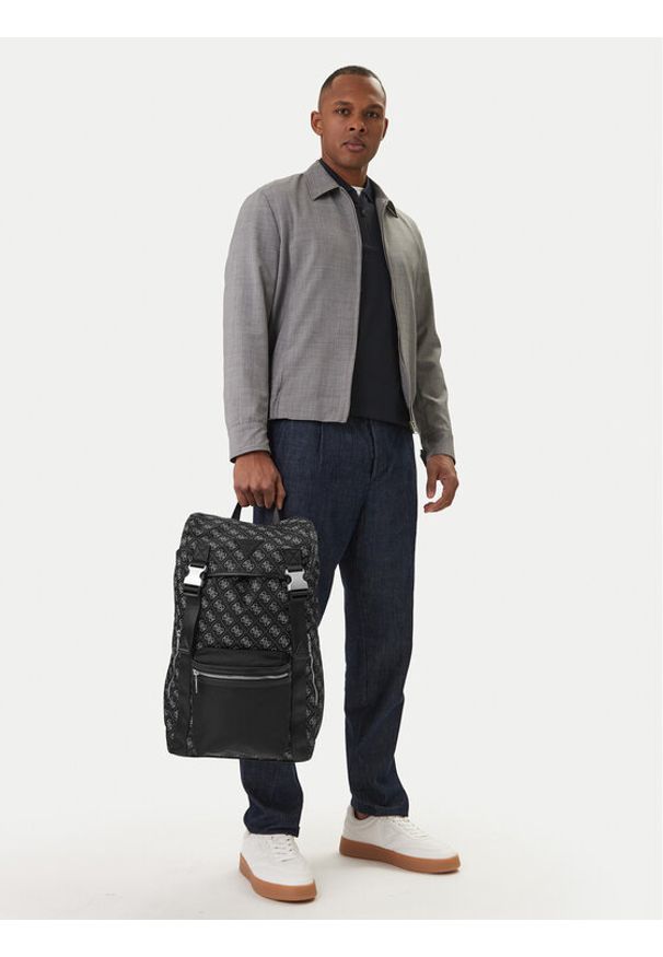Guess Plecak HMBENP P6111 Czarny. Kolor: czarny. Materiał: materiał