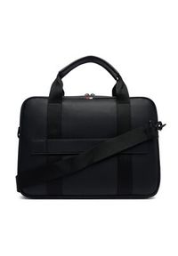 TOMMY HILFIGER - Tommy Hilfiger Torba na laptopa AM0AM14727 Czarny. Kolor: czarny. Materiał: skóra #3