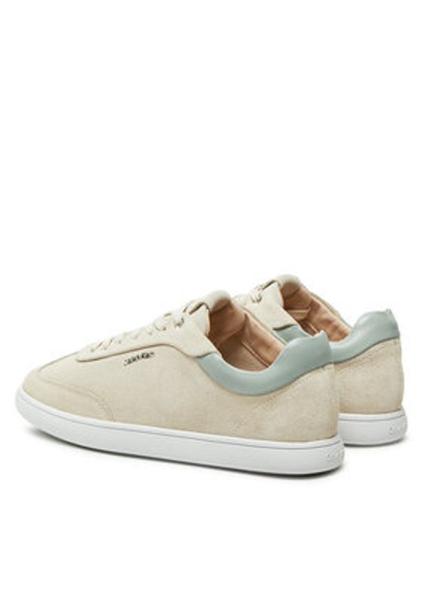 Calvin Klein Sneakersy Cupsole Lace Up - Sue HW0HW02436 Beżowy. Kolor: beżowy. Materiał: zamsz, skóra