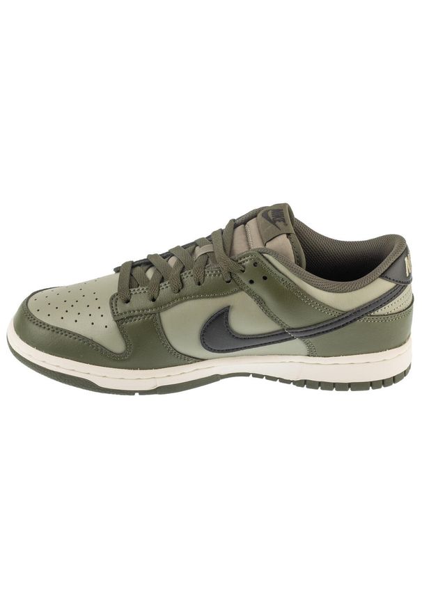 Nike - Buty sportowe Sneakersy unisex, Dunk Low Retro. Kolor: zielony. Sport: turystyka piesza