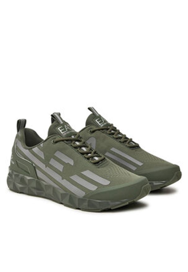 EA7 Emporio Armani Sneakersy X8X033 XCC52 U051 Zielony. Kolor: zielony. Materiał: materiał