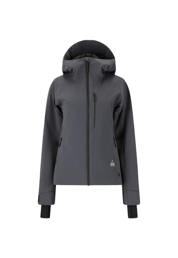 Damska kurtka narciarska SOS Cervinia. Kolor: szary, niebieski, wielokolorowy. Sezon: zima. Sport: narciarstwo