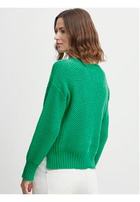 Fransa Sweter 20611827 Zielony Regular Fit. Kolor: zielony. Materiał: bawełna #7
