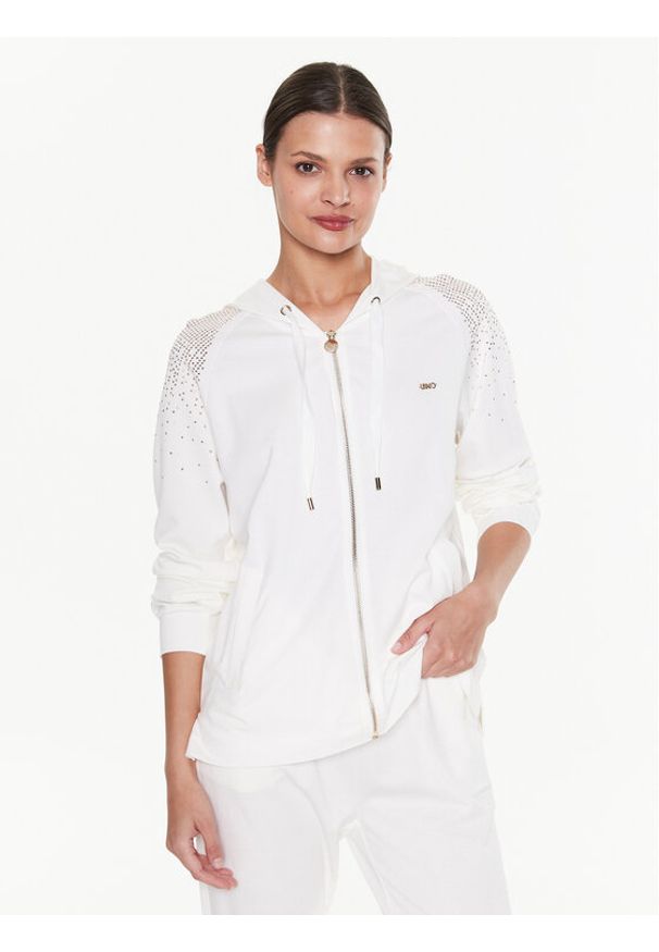 Liu Jo Sport Bluza TA3212 J5942 Écru Regular Fit. Materiał: syntetyk. Styl: sportowy