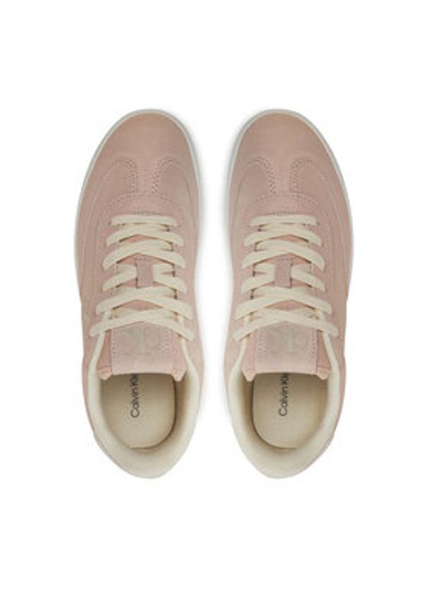 Calvin Klein Jeans Sneakersy Classic Cupsole Laceup Wt Wm YW0YW01833 Różowy. Kolor: różowy. Materiał: zamsz, skóra