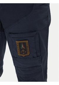 Aeronautica Militare Spodnie materiałowe 252PA1387UCT0149 Granatowy Regular Fit. Kolor: niebieski. Materiał: bawełna #4