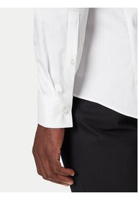Calvin Klein Koszula LV019EU006 Biały Slim Fit. Kolor: biały. Materiał: bawełna #5