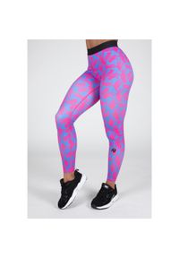 GORILLA WEAR - Colby Leginsy - Niebieski/Różowy. Kolor: różowy, niebieski, wielokolorowy. Sport: fitness