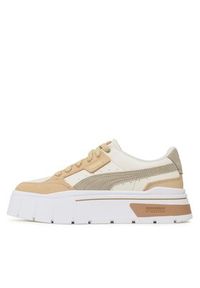 Puma Sneakersy Mayze Stack Luxe Wns 389853 02 Beżowy. Kolor: beżowy. Materiał: skóra