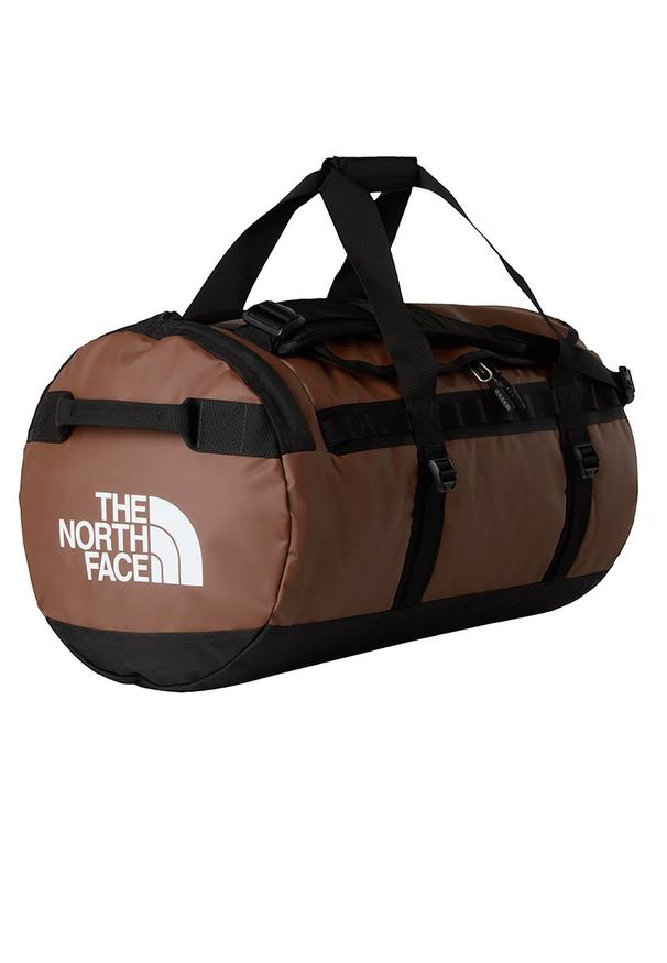 Torba The North Face Base Camp Duffel M 0A52SAJX71 - brązowa. Kolor: brązowy. Materiał: nylon. Wzór: paski