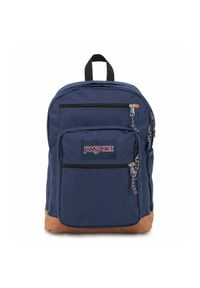 JanSport - Plecak Jansport Cool Student granatowy szkolny. Kolor: niebieski. Materiał: poliester, skóra, syntetyk. Styl: młodzieżowy #1