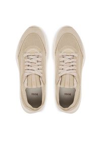 BOSS Sneakersy TTNMEVO 50536413 Beżowy. Kolor: beżowy. Materiał: materiał