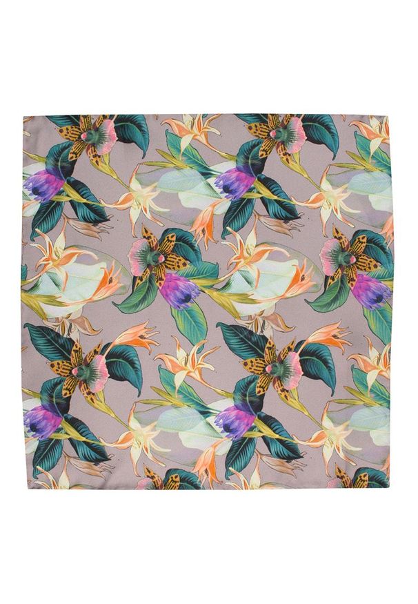 Wielokolorowa poszetka EM Men's Accessories w kolorowe wzory