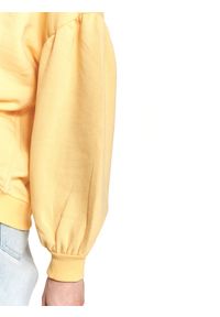 TOP SECRET - Bluza damska z bufiastymi rękawami. Okazja: na co dzień. Kolor: żółty. Materiał: dzianina. Sezon: wiosna. Styl: casual #6