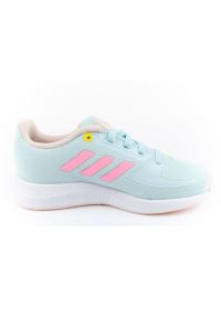 Adidas - Buty adidas Runfalcon Jr HR1412 niebieskie. Zapięcie: sznurówki. Kolor: niebieski. Materiał: guma. Szerokość cholewki: normalna. Model: Adidas Cloudfoam #3
