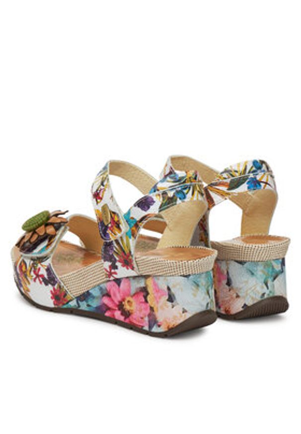 Laura Vita Sandały Barry 36 Kolorowy. Materiał: skóra. Wzór: kolorowy