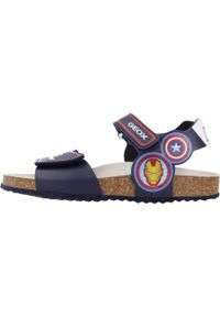 Geox - Sandały GEOX J GHITA BOY Niebieski. Kolor: niebieski. Materiał: syntetyk, tkanina. Sezon: lato