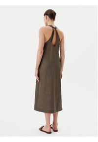 Max Mara Leisure Sukienka letnia Douglas 2516221018 Zielony Relaxed Fit. Kolor: zielony. Materiał: len. Sezon: lato #3