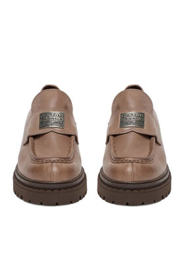 G-Star RAW - G-Star Raw Loafersy EO-DOLUNAY-25FW05 Beżowy. Kolor: beżowy. Materiał: skóra