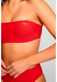 Puma - Góra od bikini Bandeau w kolorze czerwonym. Kolor: czerwony. Materiał: poliester
