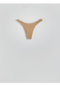 Reserved - Dół od bikini - brązowy. Kolor: brązowy. Materiał: materiał