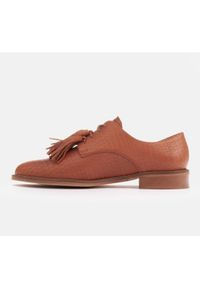 Marco Shoes Półbuty sznurowane z frędzlami brązowe. Kolor: brązowy #7