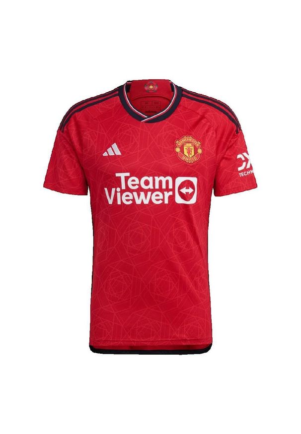 Koszulka Mężczyzna Adidas Domicile Manchester United 23-24 czerwony. Kolor: czerwony