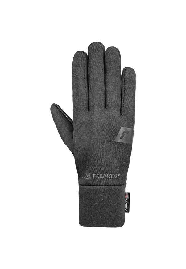 Rękawice Reusch Power Stretch® Pro Touch-tec. Kolor: czarny. Materiał: polar. Wzór: nadruk. Sport: turystyka piesza