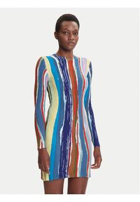 Desigual Sukienka codzienna Carla 25WWVF07 Kolorowy Slim Fit. Okazja: na co dzień. Materiał: syntetyk. Wzór: kolorowy. Typ sukienki: proste. Styl: casual