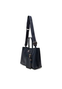 TOMMY HILFIGER - Tommy Hilfiger Torebka Th Distinct Mini Tote AW0AW17192 Granatowy. Kolor: niebieski. Materiał: skórzane #6