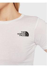 The North Face T-Shirt Simple Dome NF0A82EC Biały Regular Fit. Kolor: biały. Materiał: bawełna #4