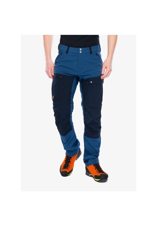 Fjällräven - Spodnie męskie Fjallraven Abisko Midsummer Zip Off Trousers Long. Kolor: niebieski