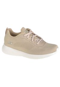 skechers - Buty do chodzenia damskie Skechers Bobs Squad. Zapięcie: sznurówki. Kolor: wielokolorowy, beżowy, szary. Materiał: materiał, syntetyk, tkanina. Szerokość cholewki: normalna. Model: Skechers Sport. Sport: turystyka piesza