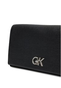 Calvin Klein Torebka Ck Mini Chain Bag_Tex K60K613180 Czarny. Kolor: czarny. Materiał: skórzane
