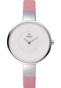 Zegarek OBAKU Zegarek damski Obaku Denmark V149LCIRP różowy. Kolor: różowy #1
