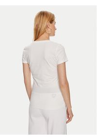 Guess T-Shirt W4YI71 J1314 Biały Regular Fit. Kolor: biały. Materiał: bawełna