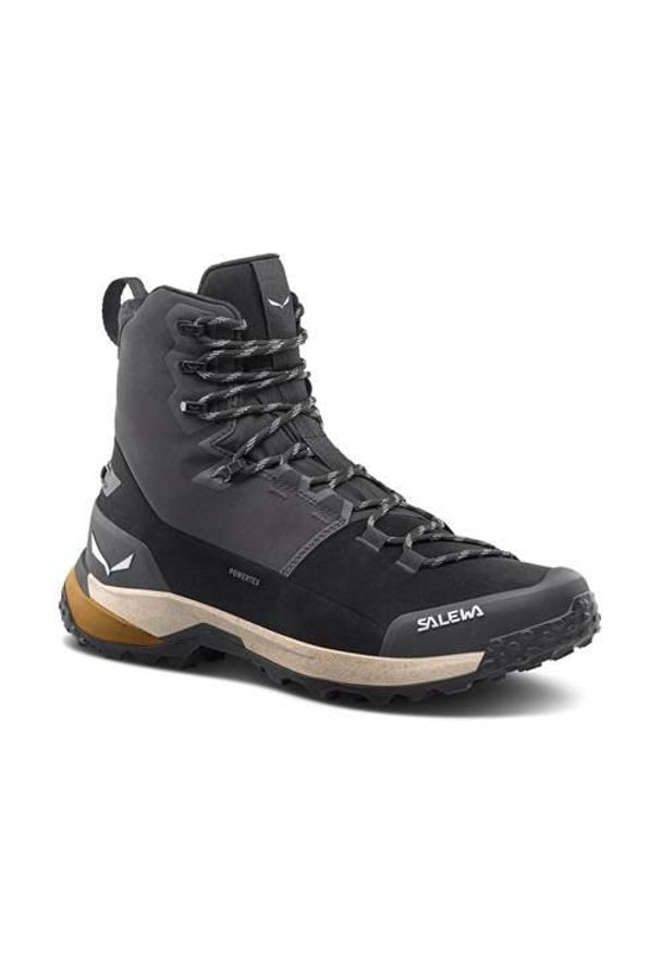 Buty trekkingowe męskie Salewa Mid Powertex. Wysokość cholewki: za kostkę. Kolor: szary. Materiał: materiał, syntetyk. Szerokość cholewki: normalna