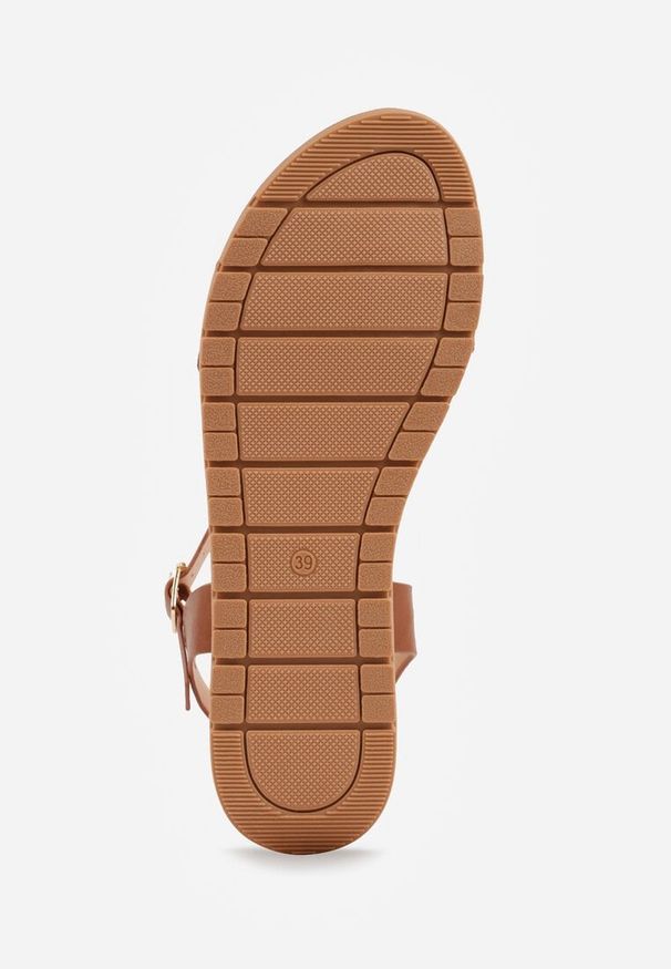 Renee - Brązowe Sandały VICES w Stylu Basic z Paskiem z Klamerką Loretha. Okazja: na co dzień. Zapięcie: pasek. Kolor: brązowy. Styl: casual, street