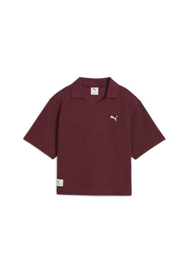 Puma - Damska koszulka polo PUMA Class o luźnym kroju PUMA. Typ kołnierza: polo. Kolor: czerwony