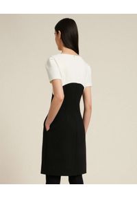 Luisa Spagnoli - LUISA SPAGNOLI - Czarno-biała sukienka mini Garanti. Kolor: czarny. Materiał: materiał. Długość: mini #4
