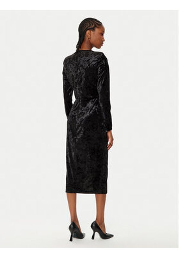 Rinascimento Sukienka koktajlowa CFC0121946003 Czarny Regular Fit. Kolor: czarny. Materiał: syntetyk. Styl: wizytowy