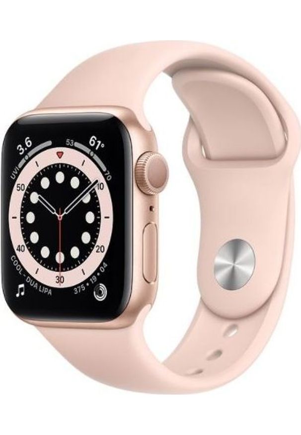 APPLE - Smartwatch Apple Watch Series 6 GPS 44mm Gold Alu Rose Sport Różowy (M00E3WB/A). Rodzaj zegarka: smartwatch. Kolor: różowy. Styl: sportowy