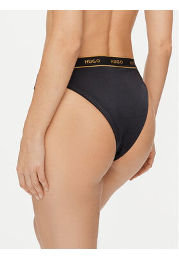 Hugo Dół od bikini Sparkling Classic 50502824 Czarny. Kolor: czarny. Materiał: syntetyk