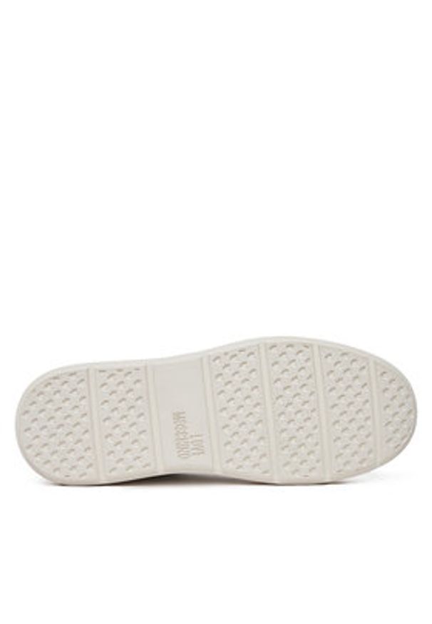 Love Moschino - LOVE MOSCHINO Sneakersy JA15174G1MIA310B Biały. Kolor: biały. Materiał: skóra