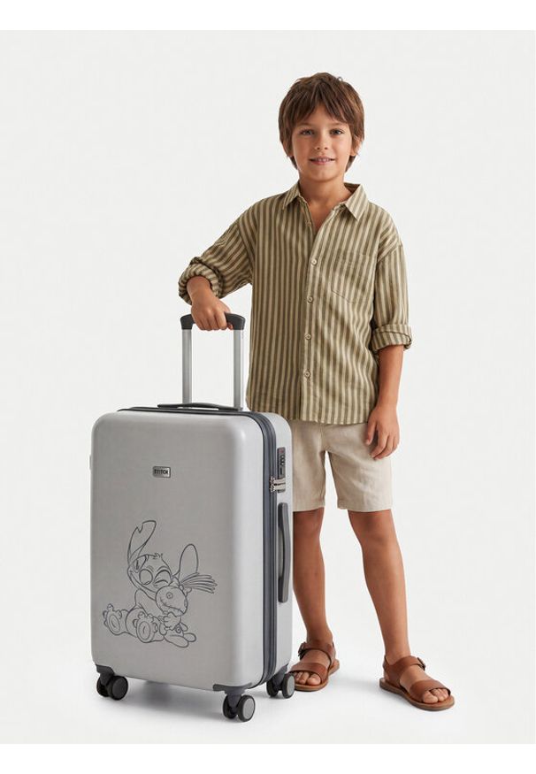 Disney Classics Walizka średnia CEO-SW-ACCCS-SS26-244DCLS-M Szary. Kolor: szary. Wzór: motyw z bajki